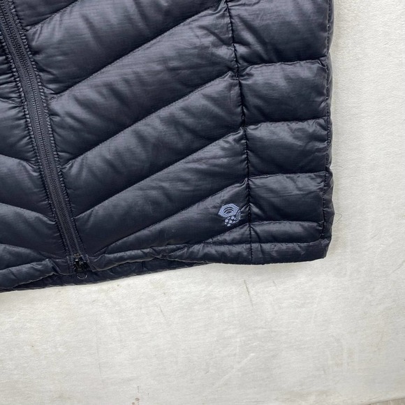 Women's Mountain Hardwear Marblemount Down Feather Black Parka with Hood-Medium - Picture 8 of 10